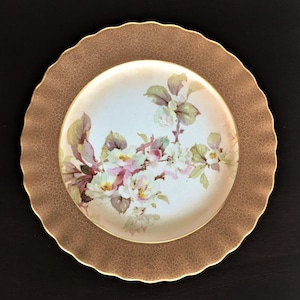 Antique Royal Doulton Burslem Plate in Floral Pattern C2229, Circa 1886 – 1891, England, ***Tariff-Free***