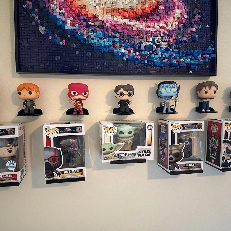 Funko Pop Display Shelf for 4” Unboxed Figures | Command Strips ...