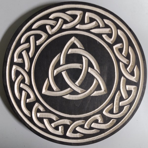 Celtic Triquetra, Trinity Knot, Celtic Wall Art, Wood Decor