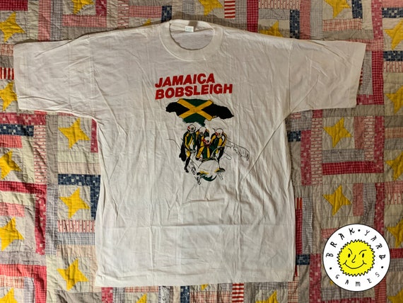 Vintage 90s XXL Jamaican Bob Sled Team T-shirt | Etsy