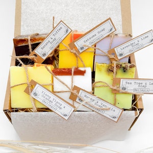 Handmade Soap Box Gift Set | 6 Bars | Selected Face & Body Soap | Free Gift Wrapping and Gift Card Included | Perfect as a gift