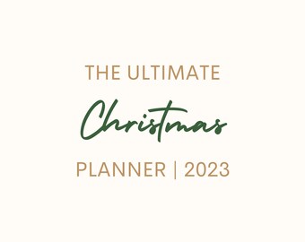 Minimalist Gold Christmas Planner