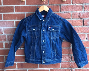 Vintage 2001 Tommy Hilfiger Denim Jacket Child Size 7