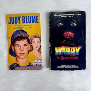 Vintage Teen Paperbacks / 1971 Judy Blume Then Again, Maybe I Won’t Paperback Book / 70s Kids Teens Reading / 1987 Harry and the Hendersons