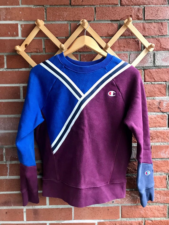 Reverse weave colorblock crew cheap