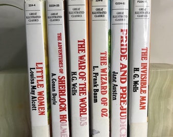 Great Illustrated Classics, Hardcover, Baronet Books, Classic Stories, Children&#39;s Stories, Collection Vintage Kids Books