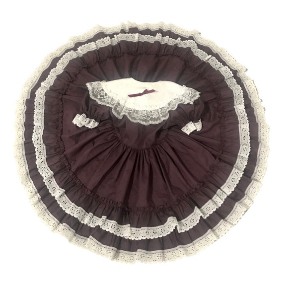 Vintage Lid'l Dolly's USA Burgundy Pageant or Par… - image 3