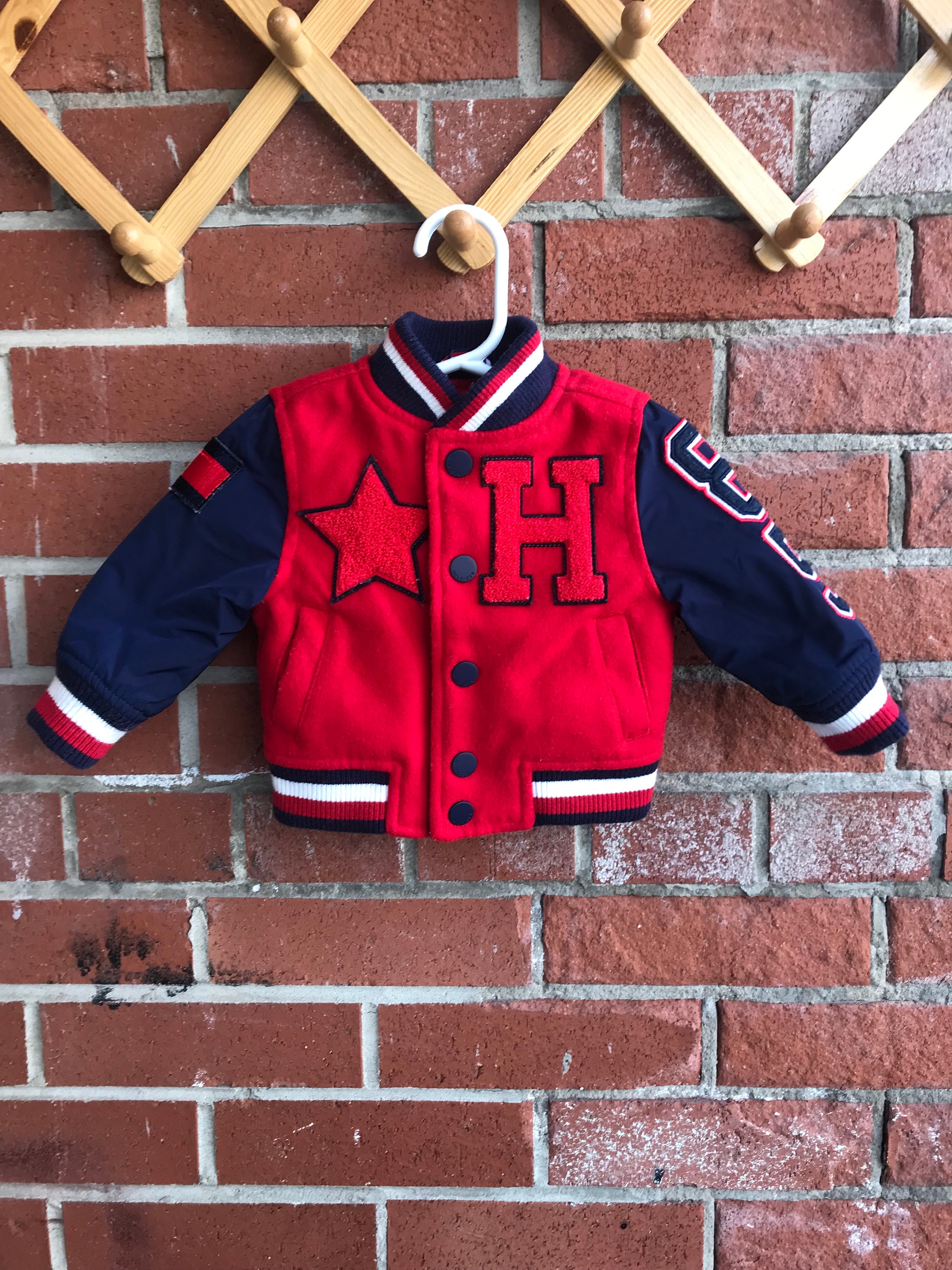 Tommy Hilfiger Baby Varsity Jacke Vintage Babykleidung Y2K Era Baby Streetwear Etsy