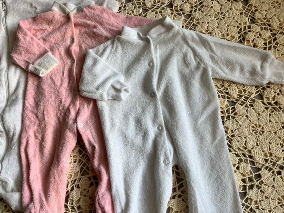 Vintage Terry Baby Sleeper Bundle - Size NB / 0-3… - image 3