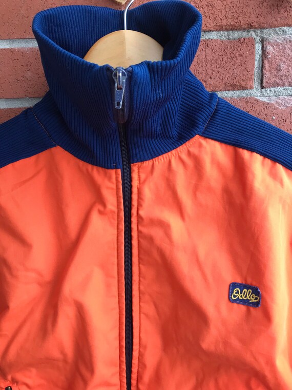 Combinaison De Ski Vintage Odlo Of Norway - Taille L - Bleu Et Rouge - Années 80