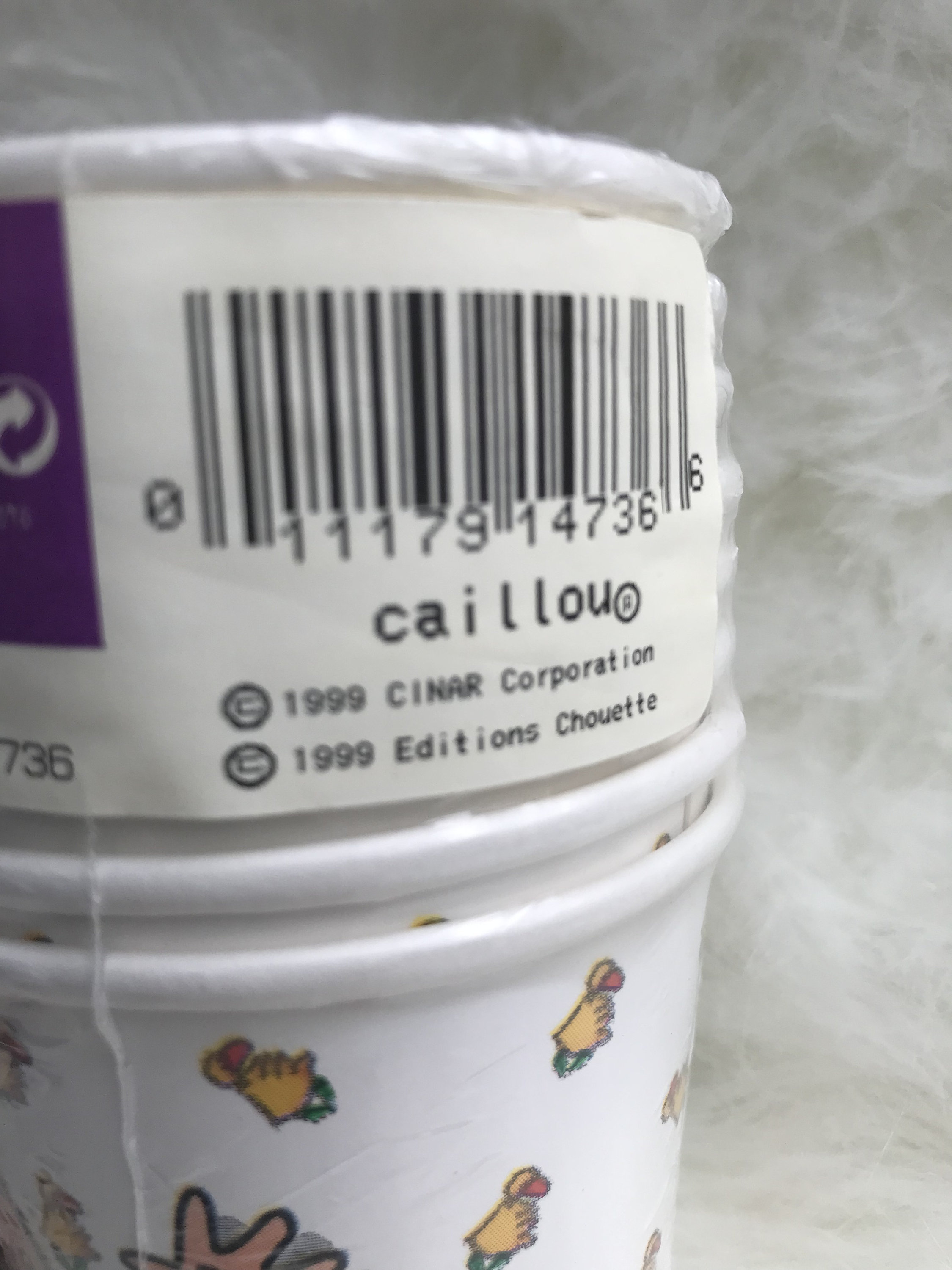 Vintage Caillou Paper Party Cups Unopened Packs of 8 Three Available ...