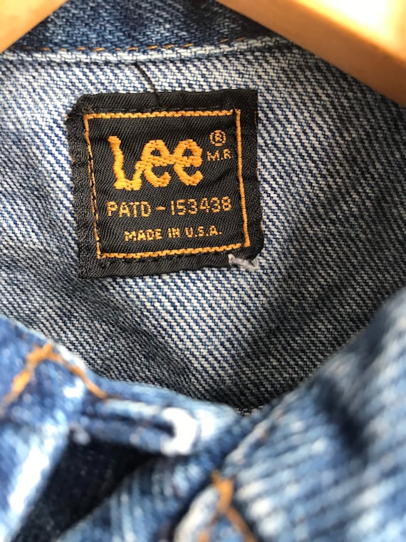 ヴィンテージ Lee Ｇジャン PATD 153438 made in usa Vintage Lee Riders Denim Jacket Men's Size 34 R - PATD