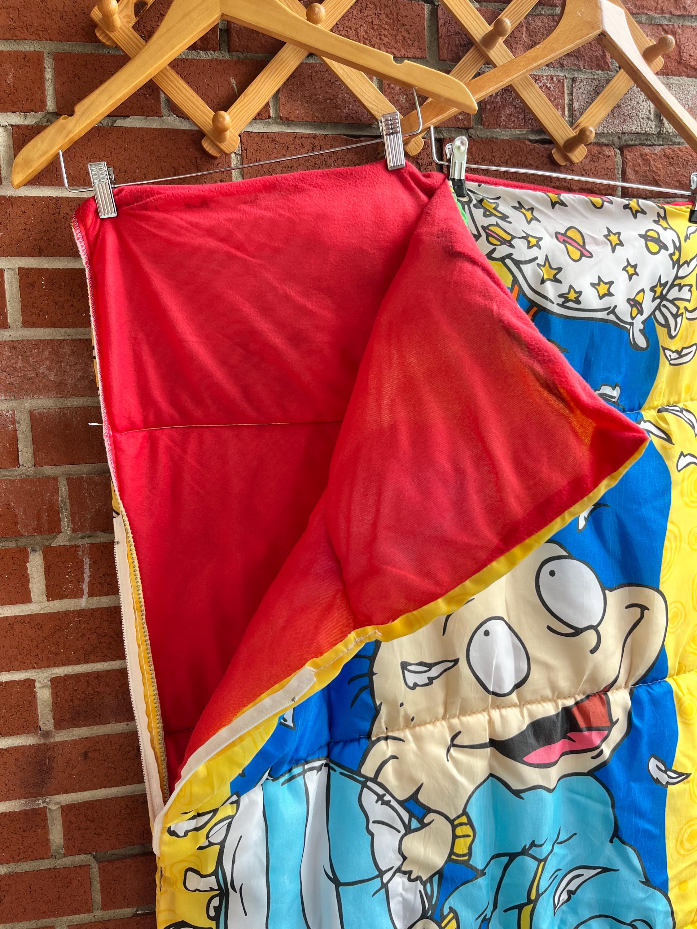 1997 Vintage Nickelodeon RUGRATS Children's Sleeping Bag - 30 X 57