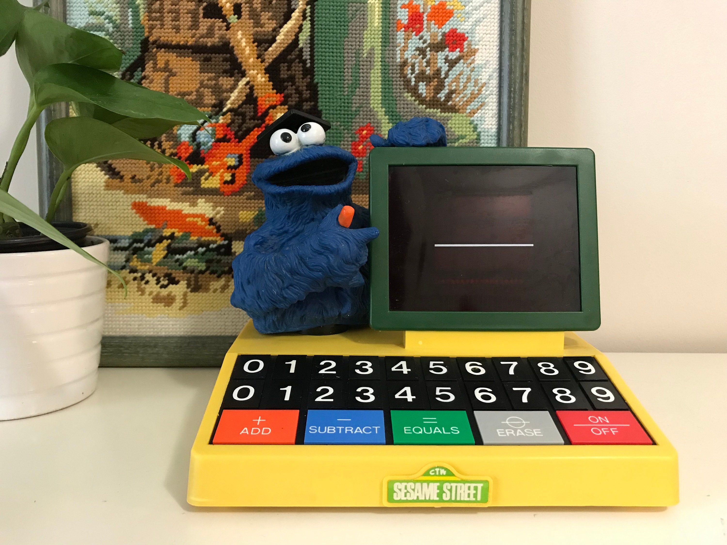 1976 Vintage Sesame Street Electronic Blackboard - Cookie