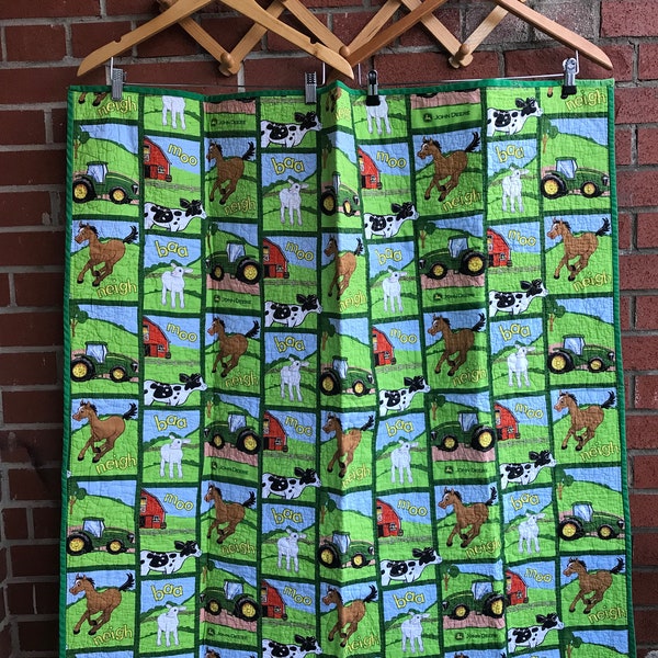 John Deere Quilt Etsy