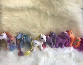 My Little Pony G3 Silver Glow Pegasus, Royal Rose, Daffidazey, Breezie, Island Rainbow Butterfly, Wisteria Y2k Era- G1 80&#39;s Tootsie&Peachy