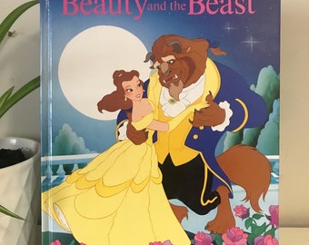 Vintage Large Hardcover Disney Books -Beauty and the Beast, Snow White, Cinderella, Sleeping Beauty - 80&#39;s 90&#39;s Disney - Vintage Kids Books