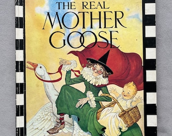 The Real Mother Goose Hardcover - Vintage Kinderbuch - 80er Jahre Vintage Kinderbücher