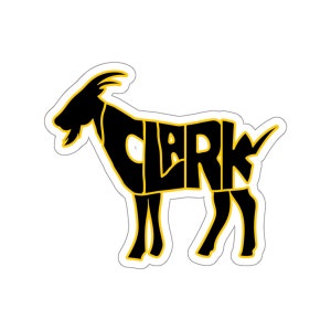 Iowa Clark GOAT Kiss-Cut Stickers - Iowa Fans Click Here!