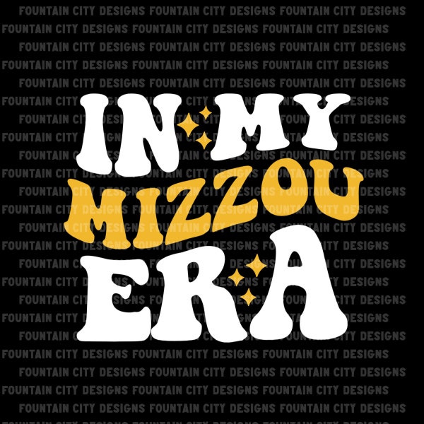 In my Mizzou Era PNG SVG - Cricut Digital Download - Tiger Fans Click Here