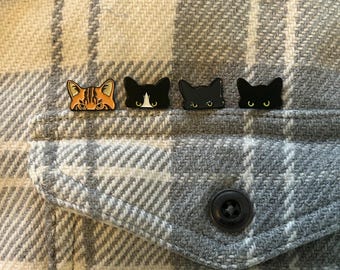 Paquete de pines esmaltados de gatitos pequeños
