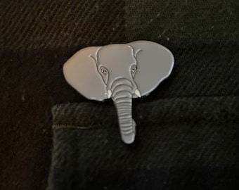 Elephant Enamel Pin