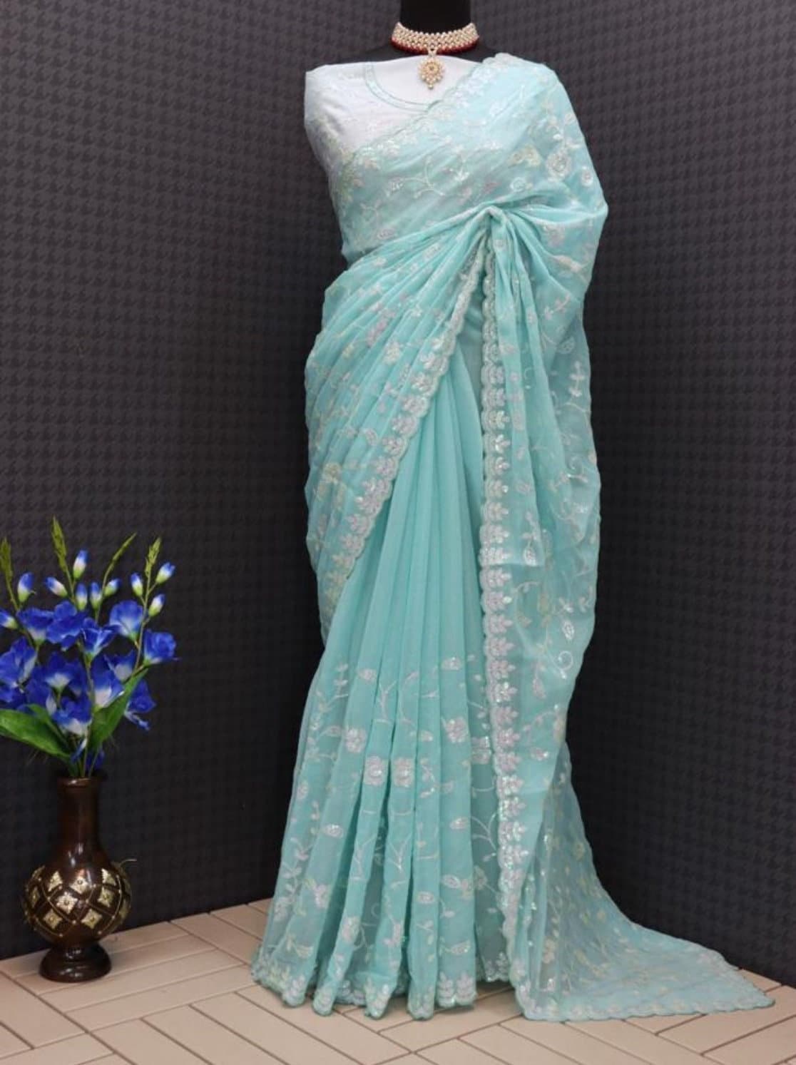 OCEAN WAVE SAREE main image 1