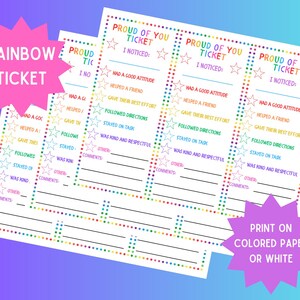 STOLZ AUF SIE Regenbogen-Karte, Lehrerlob, Digitale Vorlage Download