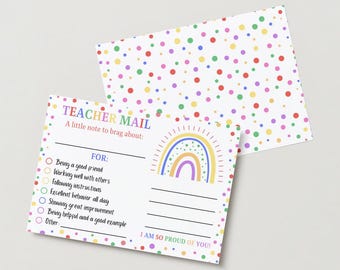 Teacher Mail to Student and Family Digital Template