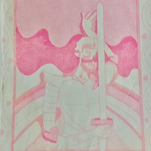 Pink Risograph print (Riso) poster