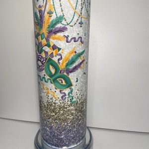 Vaso personalizado de Mardi Gras
