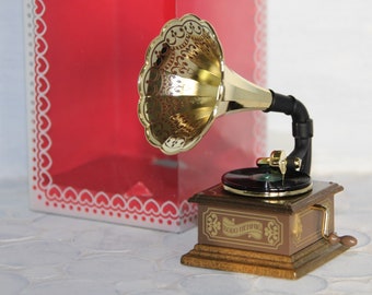 Bodo Hennig, Grammophon, Vintage, Puppenhaus, Miniaturen