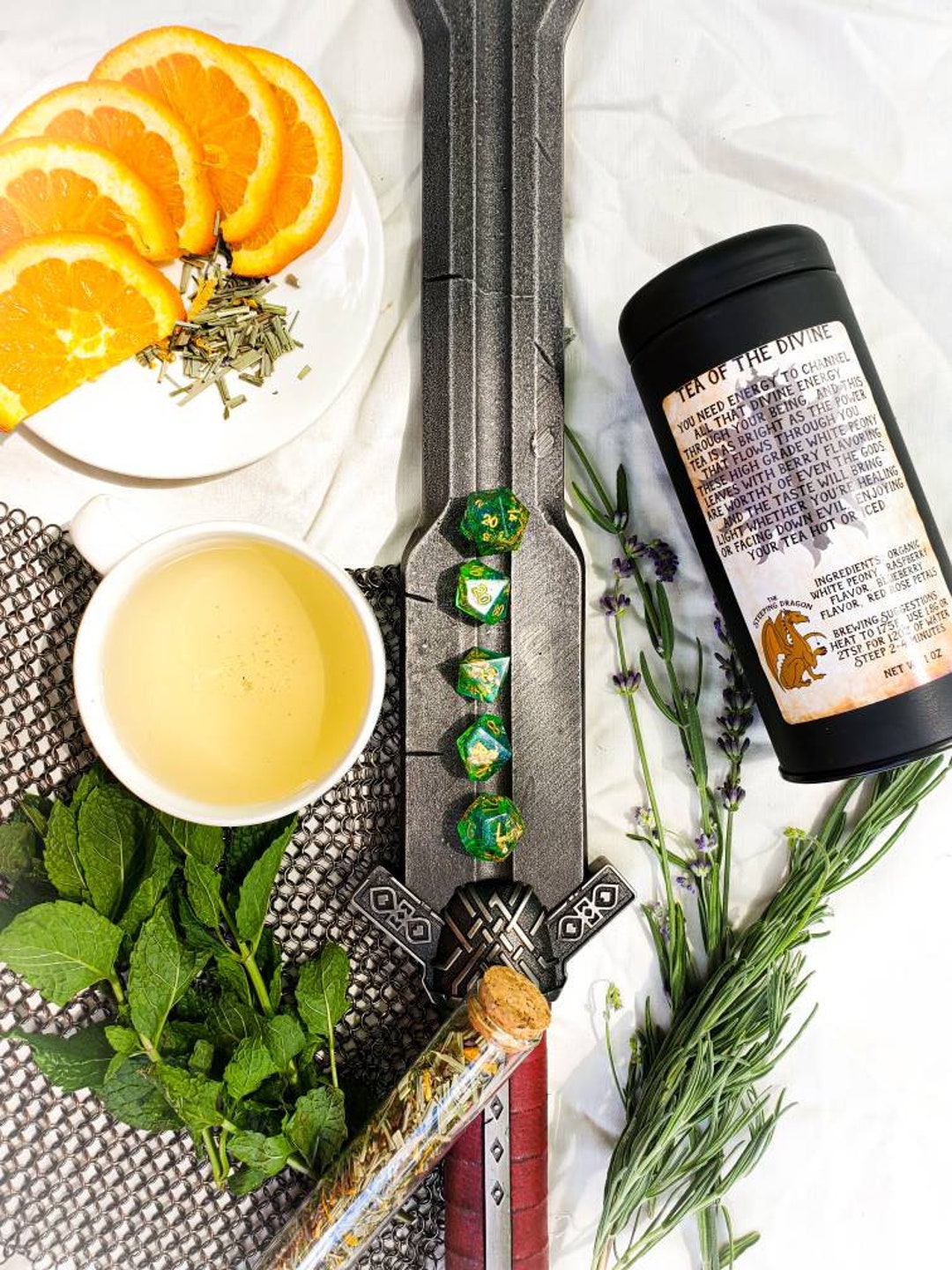 Tea of the Divine | Cleric D&D Inspired Loose Leaf Tea | Herbal Tea ...