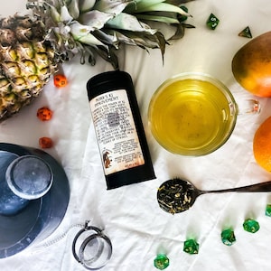 Monk&#39;s Ki Improvement | D&D inspired green tea blend | Dungeons and Dragons gift