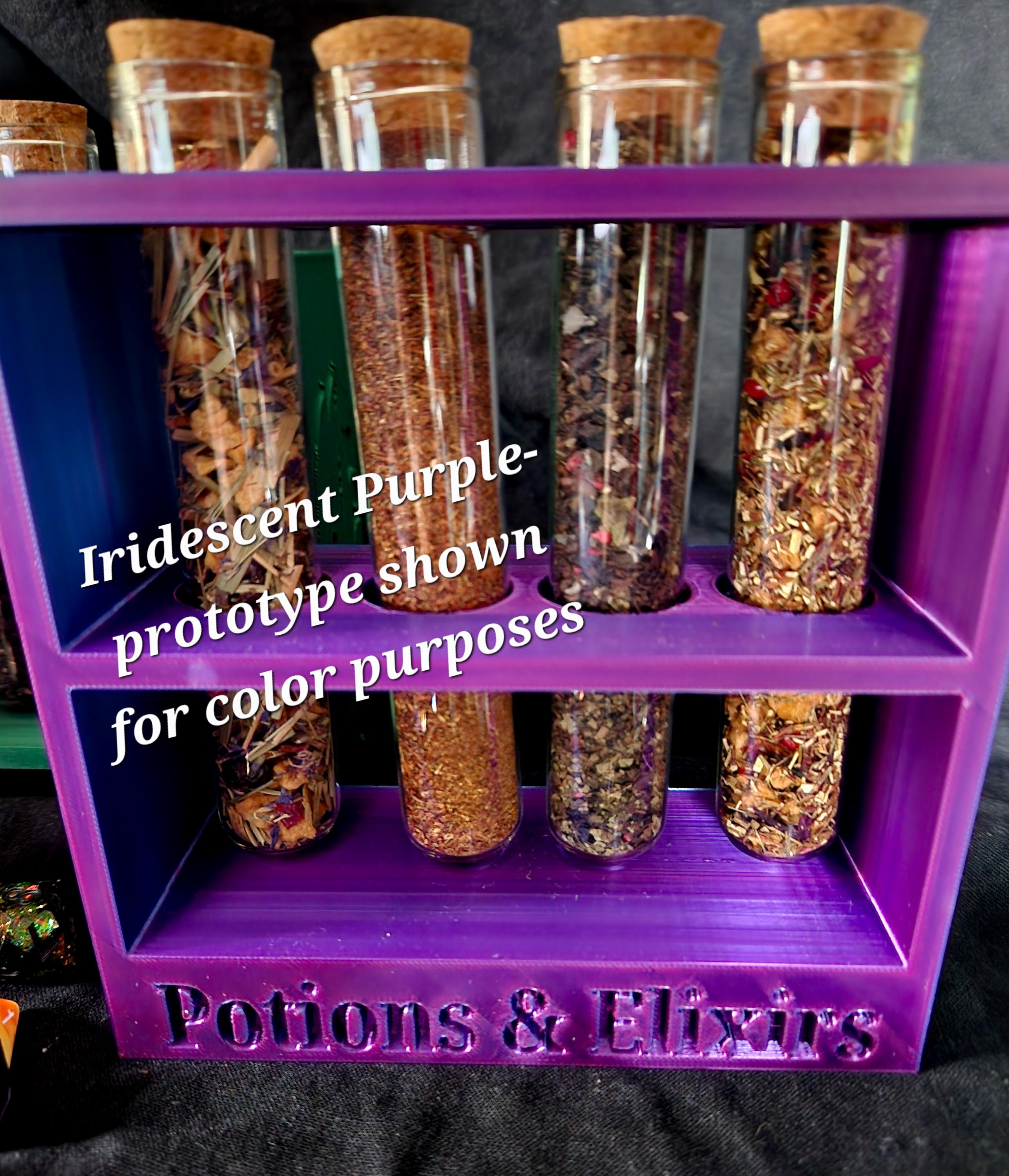 Potion Rack Test Tube and Potion Display Rack | Customizeable | 3d Printed - Etsy