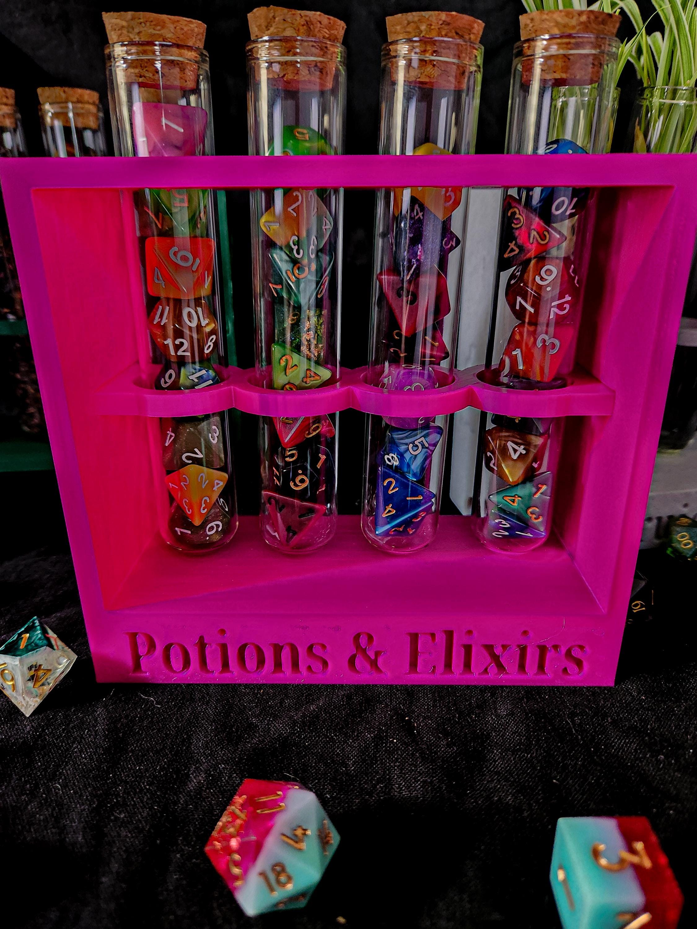 Potion Rack Test Tube and Potion Display Rack | Customizeable | 3d Printed - Etsy