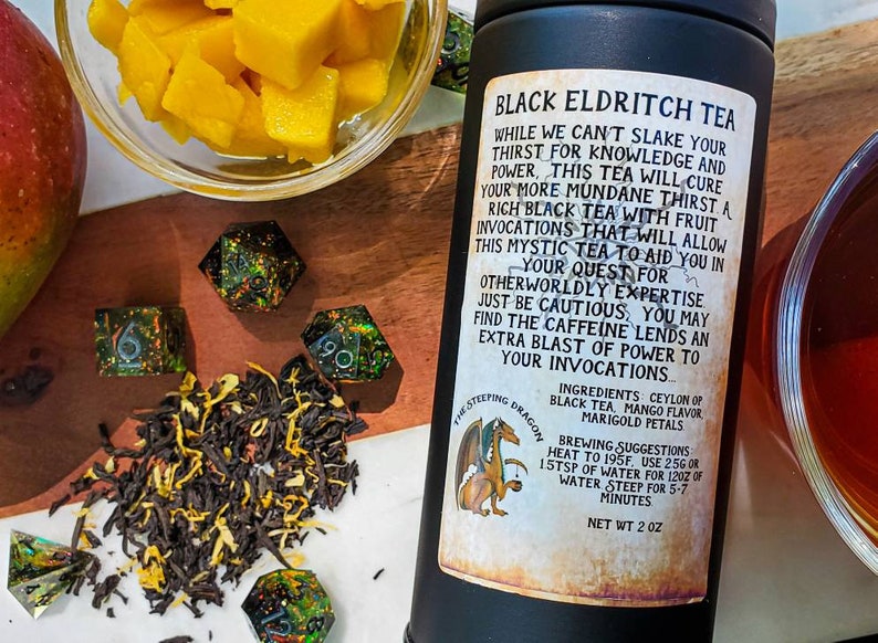 Black Eldritch Tea Warlock D&D Inspired Black Tea Blend - Etsy
