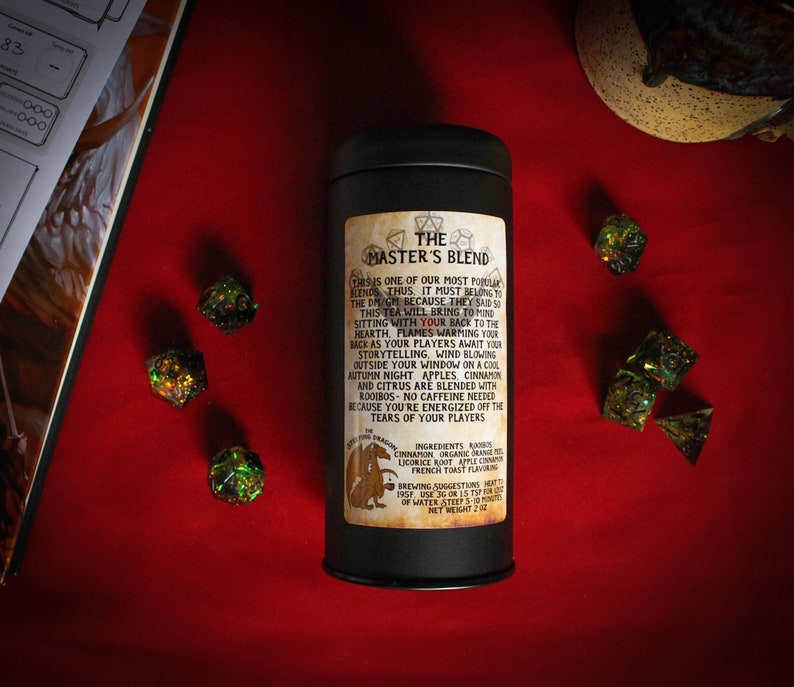 The Master's Blend D&D DM GM inspired herbal tea blend Dungeons and Dragons gift image 2