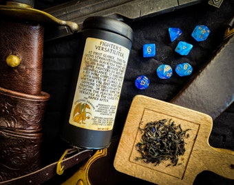 Fighter's VersatiliTea | Mélange de thé noir inspiré de Donjons et Dragons | Cadeau D&D | Thé en vrac