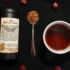 The Master's Blend D&D DM GM inspired herbal tea blend Dungeons and Dragons gift image 1