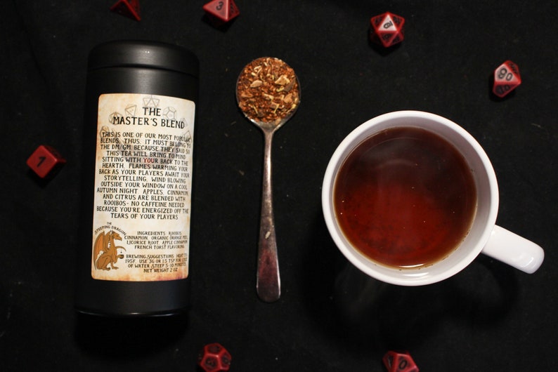 The Master's Blend D&D DM GM inspired herbal tea blend Dungeons and Dragons gift image 1