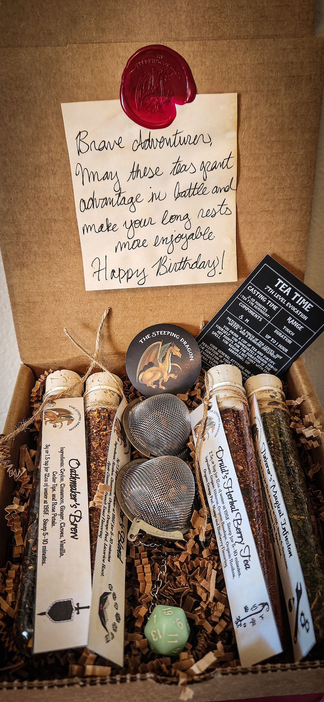 D&D Tea Variety Pack | Potion Tube Sampler | Loose Leaf Tea Gift - Etsy