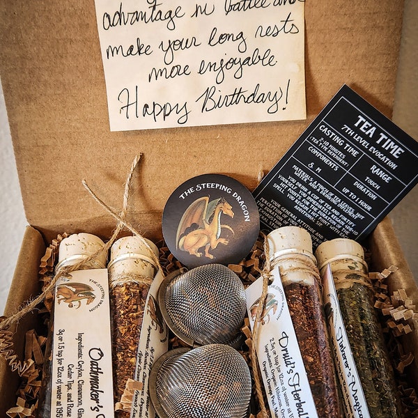 D&D Tea Variety Pack | Potion Tube Sampler | Loose Leaf Tea Gift