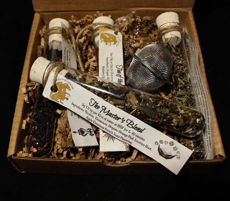 D&D Tea Variety Pack Potion Tube Sampler Loose Leaf Tea Etsy