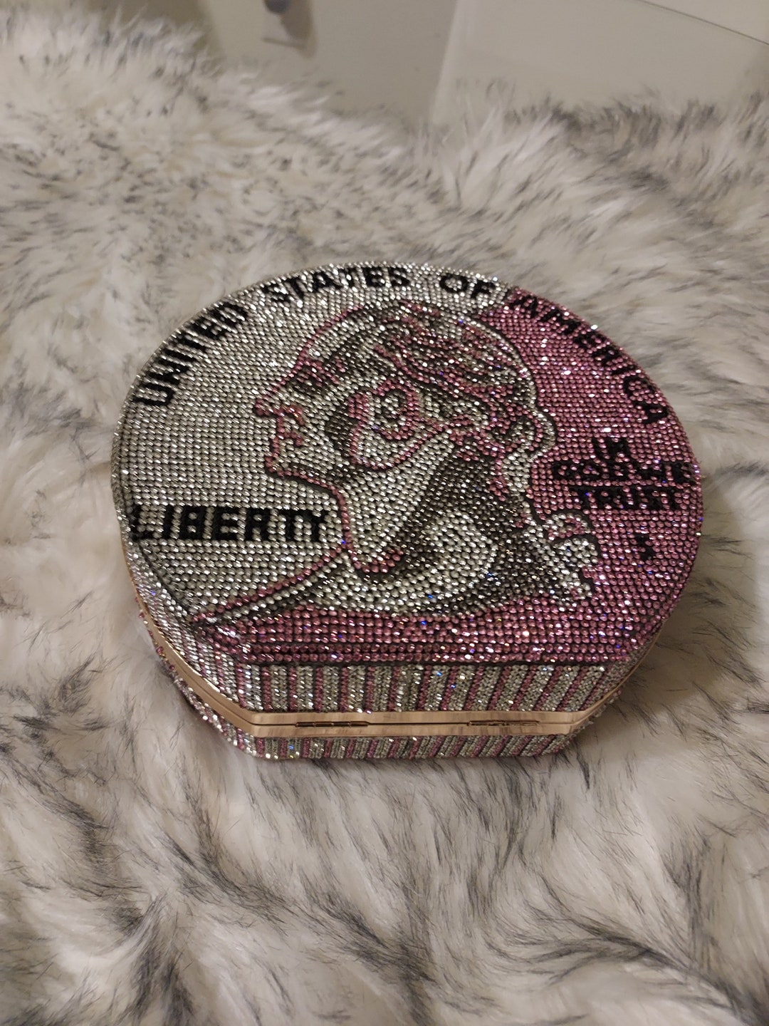 Rhinestone Coin Purse Round Clutch Evening Bag luxury Etsy