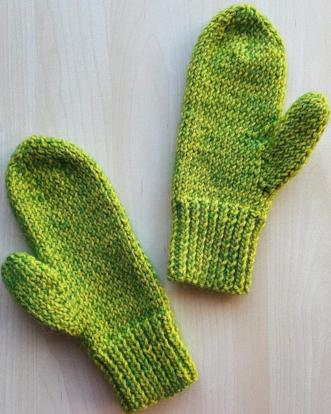 Key Lime Mittens Adult Sized Mittens Hand Knit Mittens Etsy