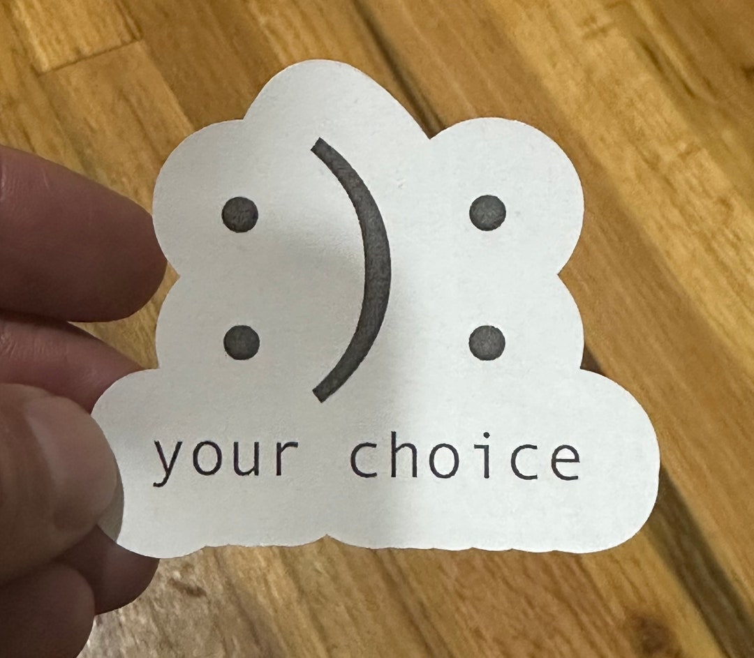 Your Choice Sticker Your Choice :) Happy Sticker - Etsy