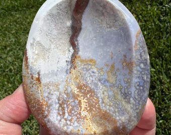 Ocean jasper crystal bowl 3 3/4” x 2 7/8” (with natural inclusion)