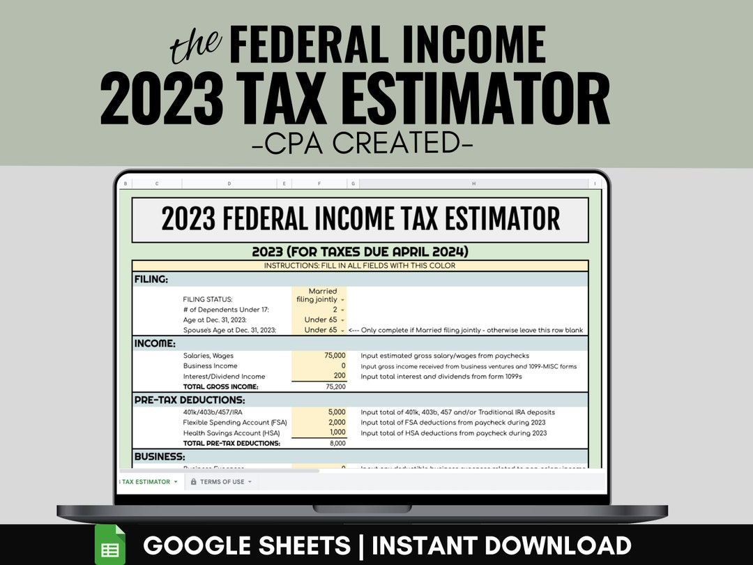 Federal tax calculator deals