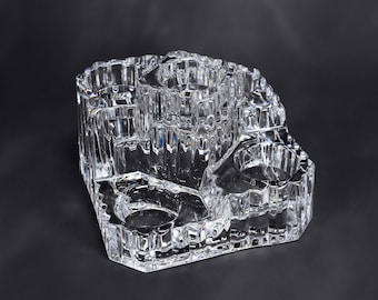 PartyLite 5 Tier Ribbed Glass Candleholder